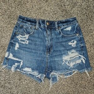Distressed Denim Women's Shorts